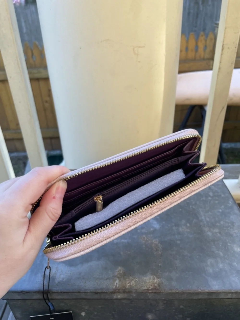 NWT Pink Paw Animal Rescue Site large zip Wallet